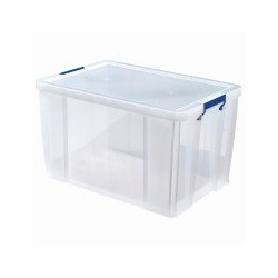 Tároló doboz, műanyag 85 liter, Fellowes® ProStore átlátszó Javítás, ragasztás, csomagolás Fellowes