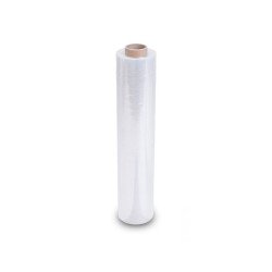 Strechfólia nyújtható EXTRA ERŐS, 5 rétegű, kézi 50cm, 2,15kg, 12 micron 350 méter átlátszó EcoFoil Super Power Csomagoló fólia EcoFoil