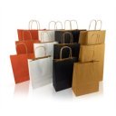 Sodrottfüles papírtáska 185x240mm 80mm talp S méret 250 db/doboz, piros