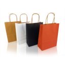 Sodrottfüles papírtáska 185x240mm 80mm talp S méret 250 db/doboz, piros