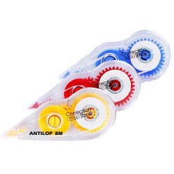 Hibajavító roller 5mmx8m eldobható Compact áttetszó test vegyes színekben Antilop Javítás, ragasztás, csomagolás Antilop