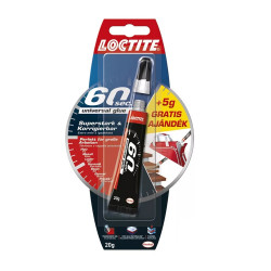 Pillanatragasztó 20g Loctite 60 sec univerzális Gél Javítás, ragasztás, csomagolás Loctite