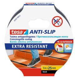 Csúszásgátló szalag 25mmx5 m Tesa fekete Iroda üzemeltetés, munkavédelem Tesa