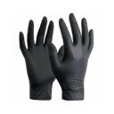 Gumikesztyű nitril púdermentes XL 100 db/doboz GMT Super Gloves fekete