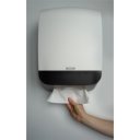 Adagoló hajtogatott kéztörlőhöz műanyag Katrin Midi fehér_90168