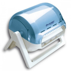 Adagoló ipari tekercses kéztörlőhöz műanyag fali/asztali fehér/kék áttetsző HACCP Lucart_892223I Adagolók, tárolók, készülékek Lucart