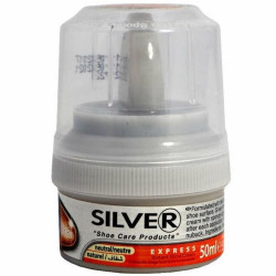 Cipőtisztító krém tégelyes 50 ml szivacsos Silver fekete Iroda üzemeltetés, munkavédelem Egyéb