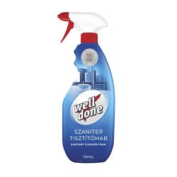 Szaniter tisztítóhab szórófejes 750 ml Well Done Iroda üzemeltetés, munkavédelem Well Done
