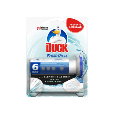WC öbíltő korong zselés 36 ml Fresh Discs Duck® Eukaliptusz WC öbíltő korong zselés 36 ml Fresh Discs Duck® Eukaliptusz