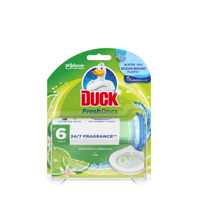 WC öbíltő korong zselés 36 ml Fresh Discs Duck® Lime WC öbíltő korong zselés 36 ml Fresh Discs Duck® Lime