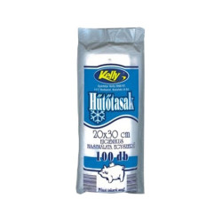 Nylon zacskó 20 x 30 cm (2 literes) 100 db/csomag uzsonnás tömbösített Iroda üzemeltetés, munkavédelem Kelly