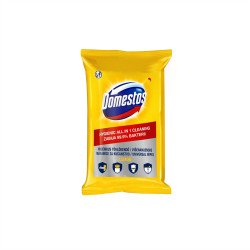 Nedves törlőkendő fertőtlenítő hatással 60 lap/csomag Domestos citrom Iroda üzemeltetés, munkavédelem Domestos