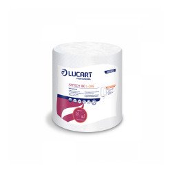 Kéztörlő 1 rétegű tekercses egyesével csomagolt 4 tekercs/karton Airtech 180 L-One Lucart_852402 hófehér Iroda üzemeltetés, munkavédelem Lucart