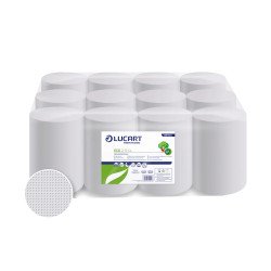 Kéztörlő tekercses 2 rétegű átmérő: 13 cm fehér duda nélküli 12 tekercs/karton EcoLucart 2.13 CL_861100 Iroda üzemeltetés, munkavédelem Lucart