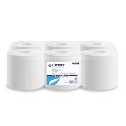 Kéztörlő 2 rétegű tekercses átmérő: 19 cm 100% cellulóz 6 tekercs/karton 19 CF Strong Lucart_861078J Iroda üzemeltetés, munkavédelem Lucart