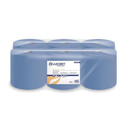 Kéztörlő 1 rétegű tekercses átmérő: 19 cm 6 tekercs/karton 19 CF Easy Blue Lucart_861096 kék Iroda üzemeltetés, munkavédelem Lucart