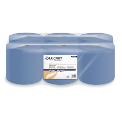 Kéztörlő 1 rétegű tekercses átmérő: 19 cm 6 tekercs/karton 19 CF Easy Blue Lucart_861096 kék Iroda üzemeltetés, munkavédelem Lucart