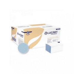 Kéztörlő 1 rétegű V hajtogatású 250 lap/csomag 20 cs/karton V 250 Easy Blue Lucart_863066 kék Iroda üzemeltetés, munkavédelem Lucart