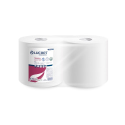 Ipari törlő 1 rétegű tekercses átmérő: 28 cm 370 lap/tekercs 2 tekercs/karton Texicell Select 370 Lucart_851255 fehér