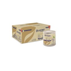Kéztörlő 2 rétegű tekercses átmérő: 19 cm 6 tekercs/karton 155 ID EcoNatural Lucart_861059E havanna barna Iroda üzemeltetés, munkavédelem Lucart