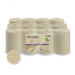 Kéztörlő 2 rétegű tekercses átmérő: 19 cm fehér 6 tekercs/karton 150 ID Eco Lucart_861061E Iroda üzemeltetés, munkavédelem Lucart