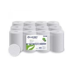 Kéztörlő 2 rétegű tekercses átmérő: 14 cm 55 m/tekercs 12 tekercs/karton 14 CF EcoLucart_861080 fehér Iroda üzemeltetés, munkavédelem Lucart
