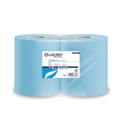 Ipari törlő 3 rétegű átmérő: 25 cm 500 lap/tekercs cellulóz kék 2 tekercs/karton Strong Blue 3.500 Lucart_851323J Ipari törlő 3 rétegű átmérő: 25 cm 500 lap/tekercs cellulóz kék 2 tekercs/karton Strong Blue 3.500 Lucart_851323J