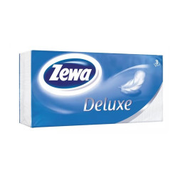 Papírzsebkendő 3 rétegű 90 db/csomag Zewa Deluxe illatmentes Iroda üzemeltetés, munkavédelem Zewa