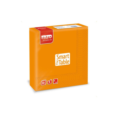 Szalvéta 2 rétegű 33 x 33 cm 50 lap/cs Fato Smart Table narancssárga_82621400 Szalvéta 2 rétegű 33 x 33 cm 50 lap/cs Fato Smart Table narancssárga_82621400