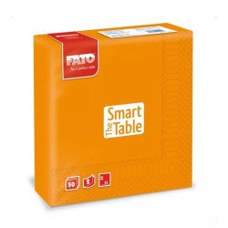 Szalvéta 2 rétegű 33 x 33 cm 50 lap/cs Fato Smart Table narancssárga_82621400 Iroda üzemeltetés, munkavédelem Fato