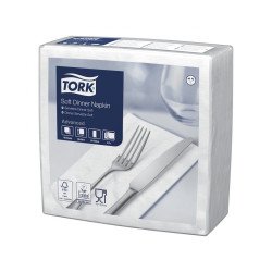 Szalvéta 3 rétegű 1/8 hajtás lapméret: 33 x 33 cm 100 lap/csomag fehér Tork_477579 Iroda üzemeltetés, munkavédelem Tork