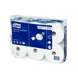 Toalettpapír 2 rétegű laponkénti adagolású 1150 lap/207 m/tekercs 6 tekercs/csomag Smart One®Tork_472242 fehér T8 Iroda üzemeltetés, munkavédelem Tork