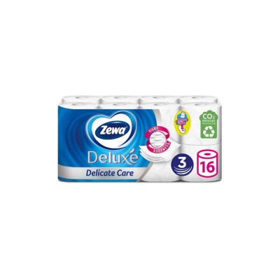 Toalettpapír 3 rétegű 100% cellulóz 16 tekercs/csomag Delicate Care Deluxe Zewa Toalettpapír 3 rétegű 100% cellulóz 16 tekercs/csomag Delicate Care Deluxe Zewa