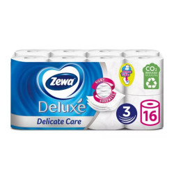 Toalettpapír 3 rétegű 100% cellulóz 16 tekercs/csomag Delicate Care Deluxe Zewa Iroda üzemeltetés, munkavédelem Zewa