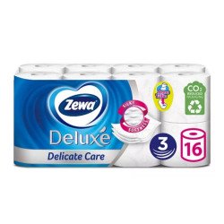 Toalettpapír 3 rétegű 100% cellulóz 16 tekercs/csomag Delicate Care Deluxe Zewa Iroda üzemeltetés, munkavédelem Zewa