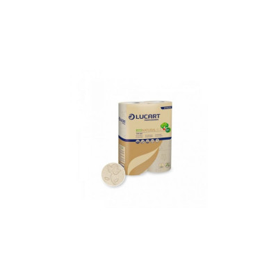 Toalettpapír 3 rétegű 250 lap/tekercs 6 tekercs/csomag EcoNatural Lucart 6.3_811929D havanna barna