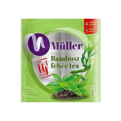 Toalettpapír 4 rétegű 100% cellulóz 8 tekercs/csomag Bambusz Müller fehér tea Iroda üzemeltetés, munkavédelem Müller