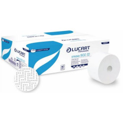Toalettpapír 2 rétegű közületi átmérő: 19 cm 12 tekercs/csomag autocut 900 ID Strong Lucart_812177S hófehér Iroda üzemeltetés, munkavédelem Lucart
