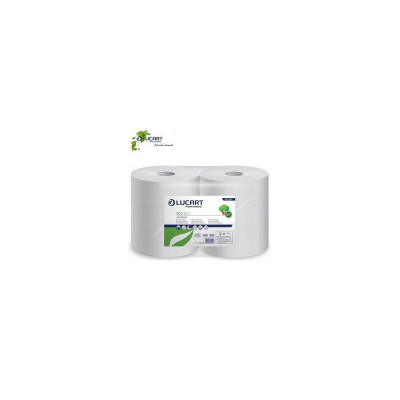 Toalettpapír 2 rétegű közületi átmérő: 26 cm 6 tekercs/karton 26 J EcoLucart_812207 fehér
