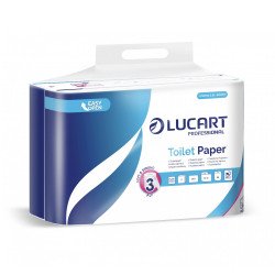 Toalettpapír 3 rétegű 140 lap/tekercs 100 % cellulóz hófehér 24 tekercs/csomag 3.24 Strong Lucart_811C78P Iroda üzemeltetés, munkavédelem Lucart