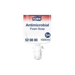 Habszappan utántöltő 1 liter fertőtlenítő Premium S4 Tork_520800 piros