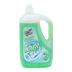 Mosógél 4 liter fehér ruhákhoz Well Done Fine White Iroda üzemeltetés, munkavédelem Well Done