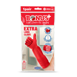 Gumikesztyű extra hosszú 38 cm-es hossz L HoReCa Bonus+ B067 Iroda üzemeltetés, munkavédelem Bonus