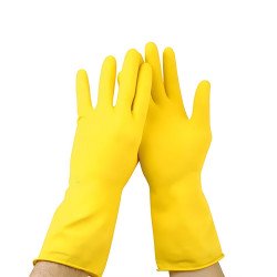 Gumikesztyű M háztartási Safety First sárga Iroda üzemeltetés, munkavédelem Egyéb