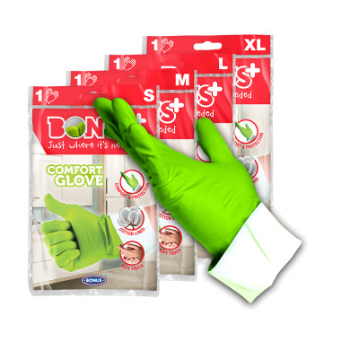 Gumikesztyű XL háztartási Bonus+ Komfort_B036 zöld
