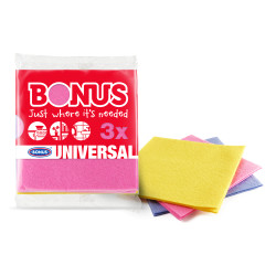 Törlőkendő általános 3 db/csomag Bonus_B163 Iroda üzemeltetés, munkavédelem Bonus