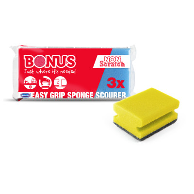 Mosogatószivacs 3 db/csomag formázott Bonus B019
