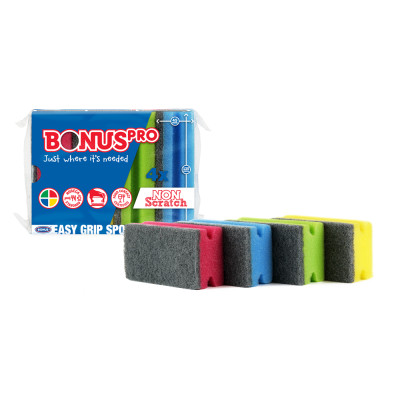 Mosogatószivacs 4 db/csomag formázott HoReCa BonusPRO_B118 Mosogatószivacs 4 db/csomag formázott HoReCa BonusPRO_B118
