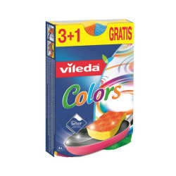 Mosogatószivacs Pur Active 3+1 Vileda Colors_F17881 Iroda üzemeltetés, munkavédelem Vileda háztartási