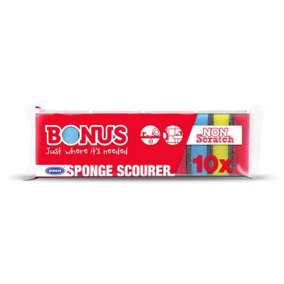Mosogatószivacs 10 db/csomag Bonus B040